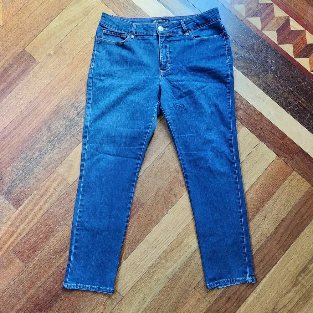 Lee Classic Fit Straight Leg Jeans Size 14 Short